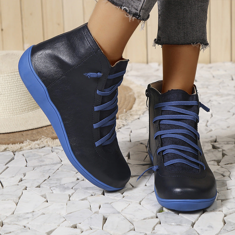 Meva - Chaussures à cheville élégantes et rétro pour femmes
