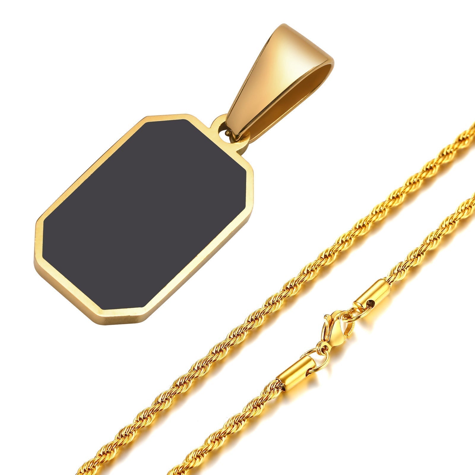 Zara | Collier en Acier Inoxydable avec Finition Émaillée et Design Audacieux pour Femme