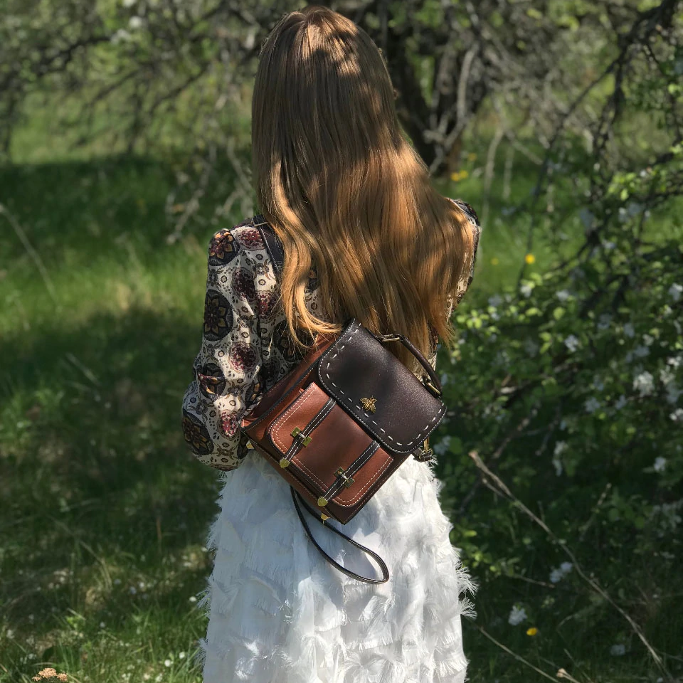 Bellevo | Vintage-Inspired Vegan Leather Backpack – Stylish, Spacious, and Versatile for Everyday Use